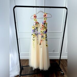 Kiss Prom Midi Floral Gown
